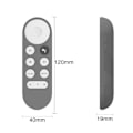 Miniatyrbild 2 av 5: Silikonskyddsfodral till fjärrkontroll för Google Chromecast 2020 Grå