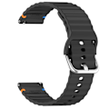 Miniatyrbillede 2 af 5: Silikone urrem til Galaxy Watch, Huawei Watch, Xiaomi Watch Sort