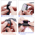 Miniatyrbillede 5 af 5: Lysende etui med skærmbeskytter Apple Watch Series 7/8 Hvid