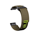 Pikkukuva 1 / 3: Garmin Fenix 8 -kellohihna, nailon Ruohon väri 22 mm