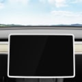 Miniatyrbillede 2 af 2: Center Screen Bumper Edge Frame Protector til Tesla Model 3 / Y Grå