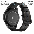Pikkukuva 2 / 8: Ranneke Samsung Gear S3 Classic, Frontier, Galaxy Watch 22 mm Nahka musta
