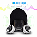 Miniatyrbillede 3 af 4: Hue med Bluetooth-høretelefoner og mikrofon - sort