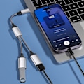 Miniatyrbild 4 av 5: Typ-C till Dual USB 2.0-Adapter Grå