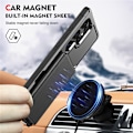 Miniatyrbillede 4 af 6: Elegant sort etui til Samsung S24 Ultra - Magnetisk & Beskyttende