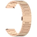 Miniatyrbild 1 av 3: Klockarmband i strukturerat rostfritt stål Guld M