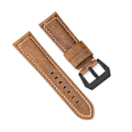 Miniatyrbild 1 av 4: Klockarmband i äkta läder Brun 22 mm
