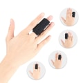 Miniatyrbillede 3 af 4: Finger skinner finger ærmer beskyttere, to fingre beskyttelse Sort L