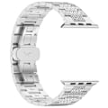 Miniatyrbild 1 av 5: Strukturerad stålrem för Garmin Forerunner 165/165 Music/168/168 Music/D2 Air X10/Bounce/vivoactive 5/Active 5/VivoMove Vit 20 mm