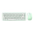 Miniatyrbild 2 av 2: Trådlöst tangentbord + mus set MOFII Bean 2.4G (Vit-Grön)