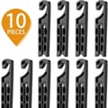 10-pack Bil Luftventil Krok Hängare - Universal Clip för Tillbehör, Väskor, Paraplyer och Matvaror