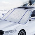 Miniatyrbild 2 av 5: Snöskydd / isskydd för vindrutan - Magnetiskt överdrag för bilrutan Blå