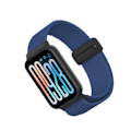 Pikkukuva 2 / 3: Nailoninen ranneke Xiaomi Mi Band 9 Pro / 8 Pro:lle, Redmi Watch 5:lle Sininen