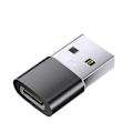 Miniatyrbild 3 av 4: 2-pack USB C till A-adapter (ensidig glöd), svart