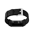 Miniatyrbild 3 av 3: Klockarmband i canvasnylon för Fitbit Charge 3 Svart