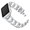 Miniatyrbild 2 av 3: Smart klockarmband D-format diamantklockarmband med klockram för Fitbit Blaze Silver
