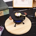 Miniatyrbild 4 av 5: Set med smältugn för legering, sked och vitt vax