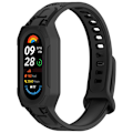 Miniatyrbillede 3 af 4: Universelt silikonebånd til Xiaomi Mi Band 9, 8, 7, 6, 5 Sort