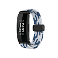 Miniatyrbillede 1 af 4: Stilfuld Vævet Nylon Magnetisk Rem til Fitbit Inspire 3 Flerfarvet 1