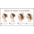 Pikkukuva 3 / 3: Golden Wavy Clip-in Ponytail -hiustenpidennys