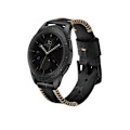Miniatyrbillede 1 af 5: Elegant læderrem til Galaxy Watch3 (41/42mm) - 20mm