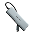 Miniatyrbild 5 av 7: USB-C till HDMI, 3x USB 3.0, SD, TF, PD Hub Vention TOPHB 0,15m Grå