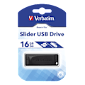 Miniatyrbild 2 av 3: Slider USB Drive, 16GB, USB 2.0, black