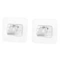 Miniatyrbild 1 av 7: INF Självhäftande hållare för gardinstång 2-pack Transparent