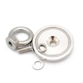 Miniatyrbillede 3 af 5: INF Super stærk neodymmagnet / fiskemagnet Sølv 42 mm