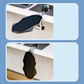 Miniatyrbillede 5 af 6: Computerarmlæn, albueholder til skrivebord Model Foldbar / Roterbar Sort
