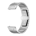Miniatyrbild 2 av 3: Titanium klockarmband för 22 mm Smartwatch Butterfly Clasp (DLC-förstärkt skydd) Silver