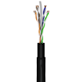 Miniatyrbild 5 av 5: CAT 6 patchkabel för dragning utomhus, U/UTP, svart