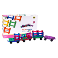 Pikkukuva 1 / 3: Playmags 3D magneettijunalohkot 155 20 kappaleen sarja