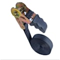 Miniatyrbillede 4 af 4: 4M Heavy Duty Ratchet Bindestropper, 2,5 cm brede sorte laststropper