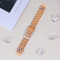 Miniatyrbillede 3 af 6: Funklende sommerfugl Fitbit Versa 3/4 rem med tre rhinsten Rose guld