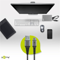 Miniatyrbild 8 av 10: USB-C™ till USB-A textilkabel med metallkontakter 2 m