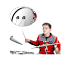 Miniatyrbild 2 av 4: Drum Mute Pads, Silikon Drum Dampeners Gel Pads kaffe