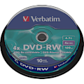 Miniatyrbild 1 av 2: DVD-RW, 4x, 4.7 GB/120 min, 10-pack spindel, SERL