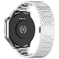 Miniatyrbild 4 av 6: Strukturerad stålrem för Garmin Forerunner 165/165 Music/168/168 Music/D2 Air X10/Bounce/vivoactive 5/Active 5/VivoMove Vit 22 mm