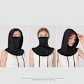Miniatyrbillede 2 af 3: Ny sommer 3-i-1 solcreme ansigtsmaske Sort