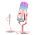 Miniatyrbillede 3 af 4: Maono DM30RGB mikrofon Pink