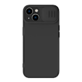 Pikkukuva 2 / 3: Nillkin CamShield Silky Silicone Case iPhone 15 Plus -puhelimelle (musta)