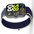 Miniatyrbillede 3 af 3: Redmi Watch 5/4 Flettet Nylonrem Blå + hvid