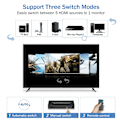 Miniatyrbild 9 av 11: HDMI switch 5 in 1 out, 4K@60Hz med ARC audio extractor HDMI 2.0 HDR och fjärrkontroll Svart