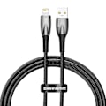 Pikkukuva 3 / 8: USB-kaapeli Lightning Baseus Glimmer -sarjalle, 2.4A, 1m (musta)