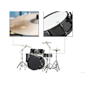 Miniatyrbild 3 av 4: Drum Mute Pads, Silikon Drum Dampeners Gel Pads kaffe