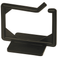 Miniatyrbild 2 av 2: Cable hanger, screw mounting, 100x63x75mm, plastic, black
