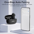 Miniatyrbillede 6 af 8: SP18 Sorte Bluetooth-øretelefoner: Trådløs 5.3, Lang batteritid