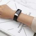 Miniatyrbild 3 av 6: INF Läderarmband Fitbit Charge 5 armband läder Svart