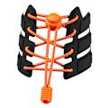 Miniatyrbillede 1 af 5: No-tie elastiske snørebånd Orange